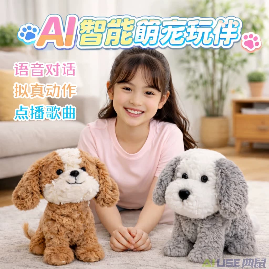 AI智能玩具机器狗宠物语音聊天动作唱歌玩伴早教益智儿童陪睡礼物 - 缩略图5