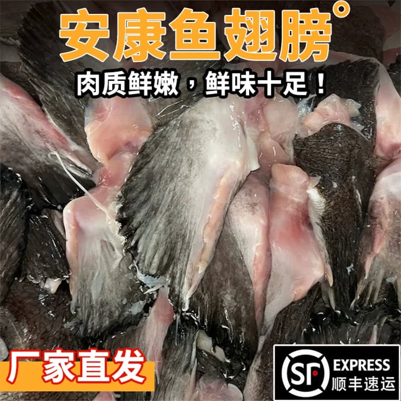 新鲜安康鱼翅膀冷冻鱼翅鱼鳍安康鱼鲜活深海鱼翅海鲜水产整箱批发 - 缩略图2