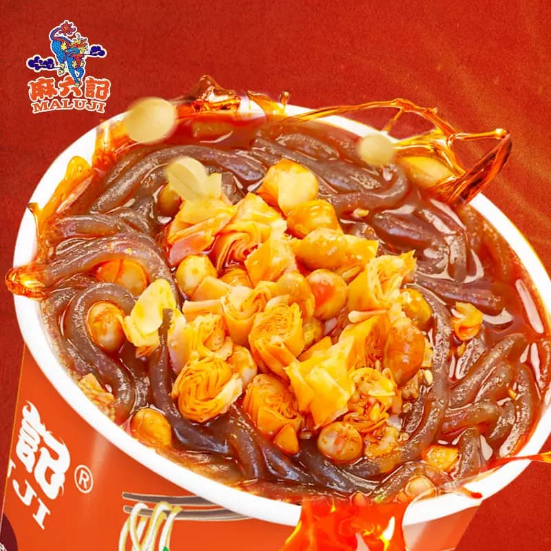 麻六记酸辣粉红薯粉方便速食宿舍休闲零食酸辣粉即食充饥夜宵 - 缩略图4
