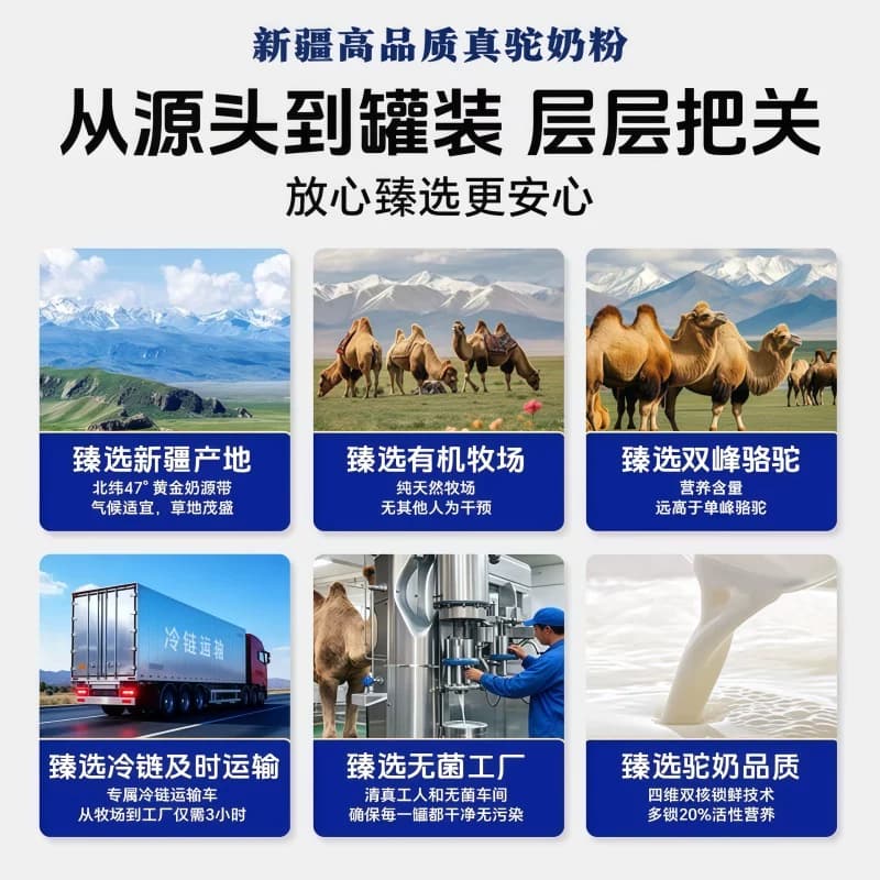 驼奶粉新疆正宗驼奶粉中老年富硒高钙益生菌配方官方正品骆驼奶粉 - 缩略图5