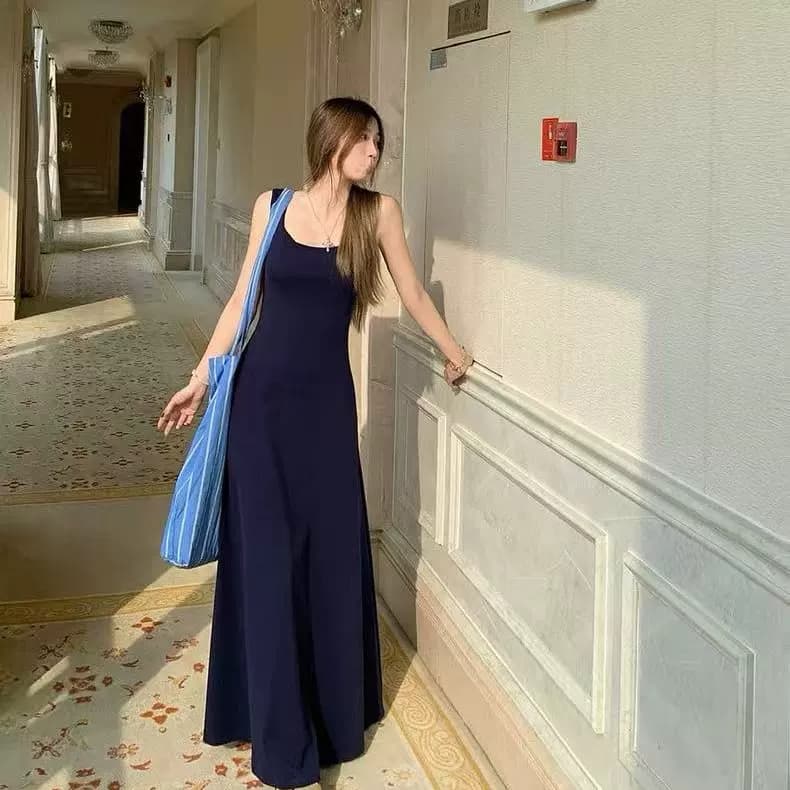 DM 2026夏季法式绝美V领碎花连衣裙女气质收腰长裙茶歇裙 - 缩略图3