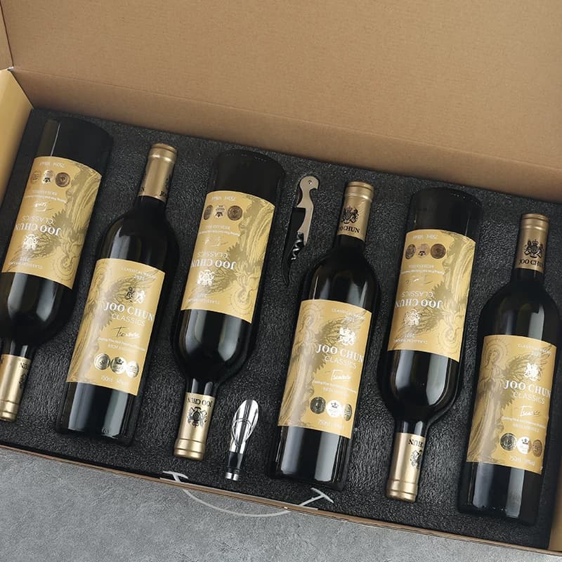 珠淳珍藏红酒旗舰店干红葡萄酒14度送礼袋整箱6瓶装节日送礼.10 - 缩略图4