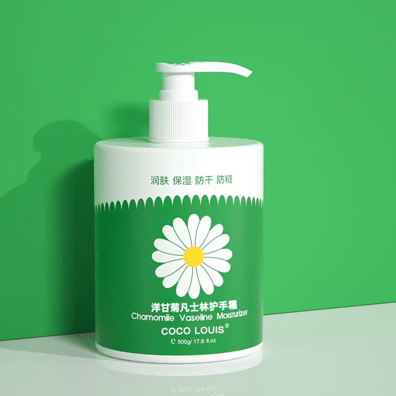 500g洋甘菊护手霜补水保湿滋润嫩白防干女清爽不油腻大容量按压 - 缩略图4