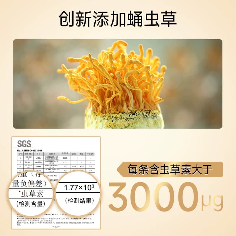 【有解方臣】轻体有方蛹虫草B420益生菌固体饮料2g*10条/盒 - 缩略图2