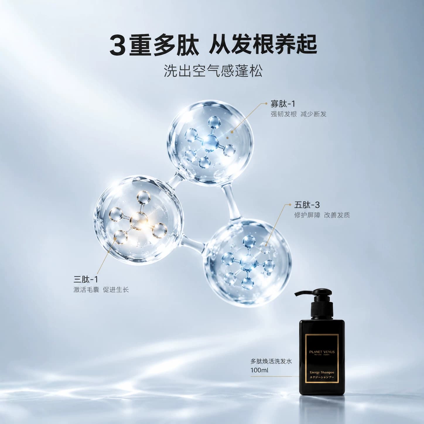 朴未多肽洗发水小样细软塌救星蓬松无硅油氨基酸旅行装100ml尝鲜 - 缩略图4