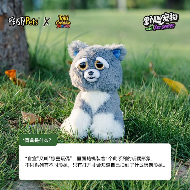 美国FeistyPets正版变脸玩偶公仔逗狗挂件丑萌盲盒玩具女生日礼物 - 缩略图4
