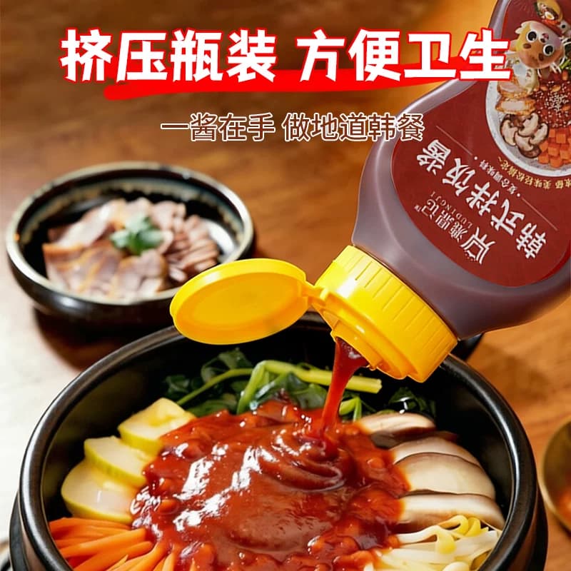 韩式拌饭酱漉鼎记正宗辣椒酱拌饭炒年糕酱调味下饭甜辣酱石锅酱 - 缩略图3