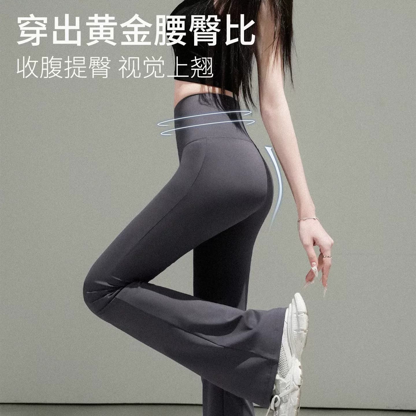 高腰显瘦鲨鱼裤女春夏款提臀瑜伽裤无尴尬线打底裤ak - 缩略图4