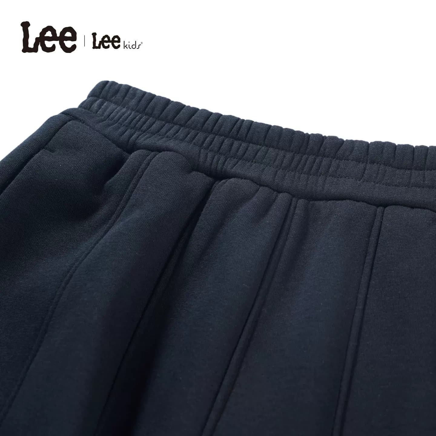 Lee kids儿童加绒保暖洋气哈伦裤卫裤保暖宽松针织运动工装裤子 - 缩略图4