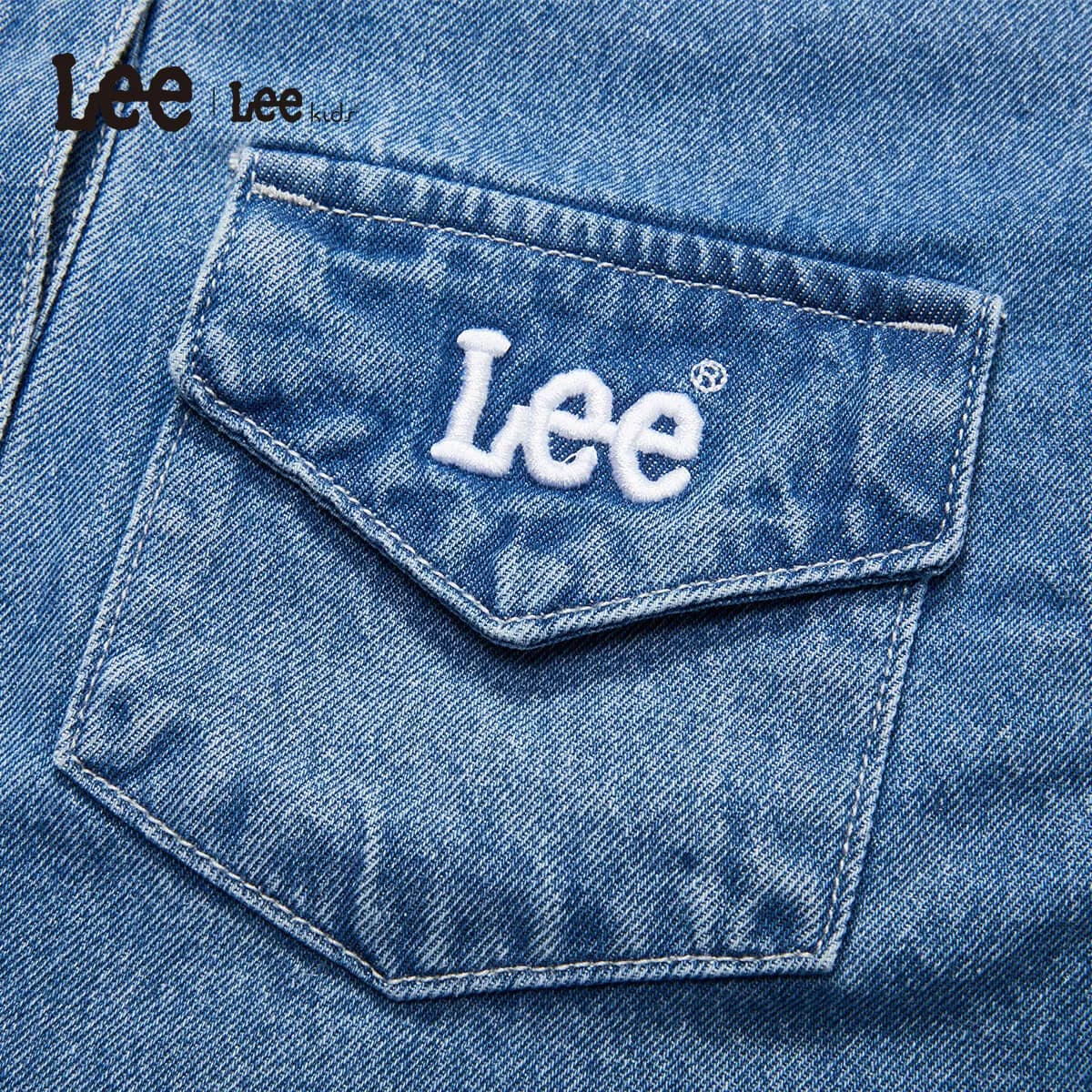 Lee kids儿童牛仔衣外套水洗宽松舒适休闲秋冬百搭时尚男女童上衣 - 缩略图5