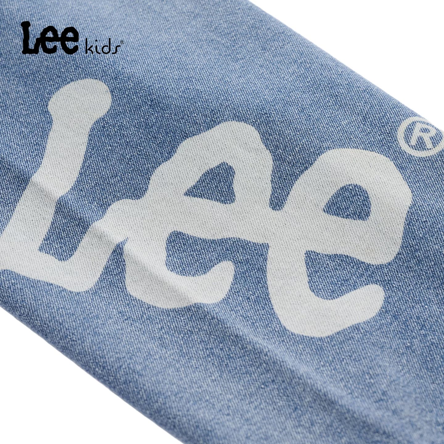 Lee kids儿童牛仔裤春季新款男女童水洗耐磨直筒裤松紧腰休闲长裤 - 缩略图5