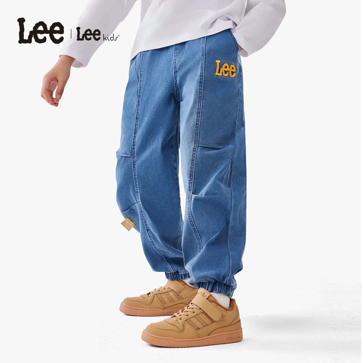 Lee kids儿童牛仔裤水洗百搭休闲时尚宽松春季新款潮流男女童裤子 - 缩略图5