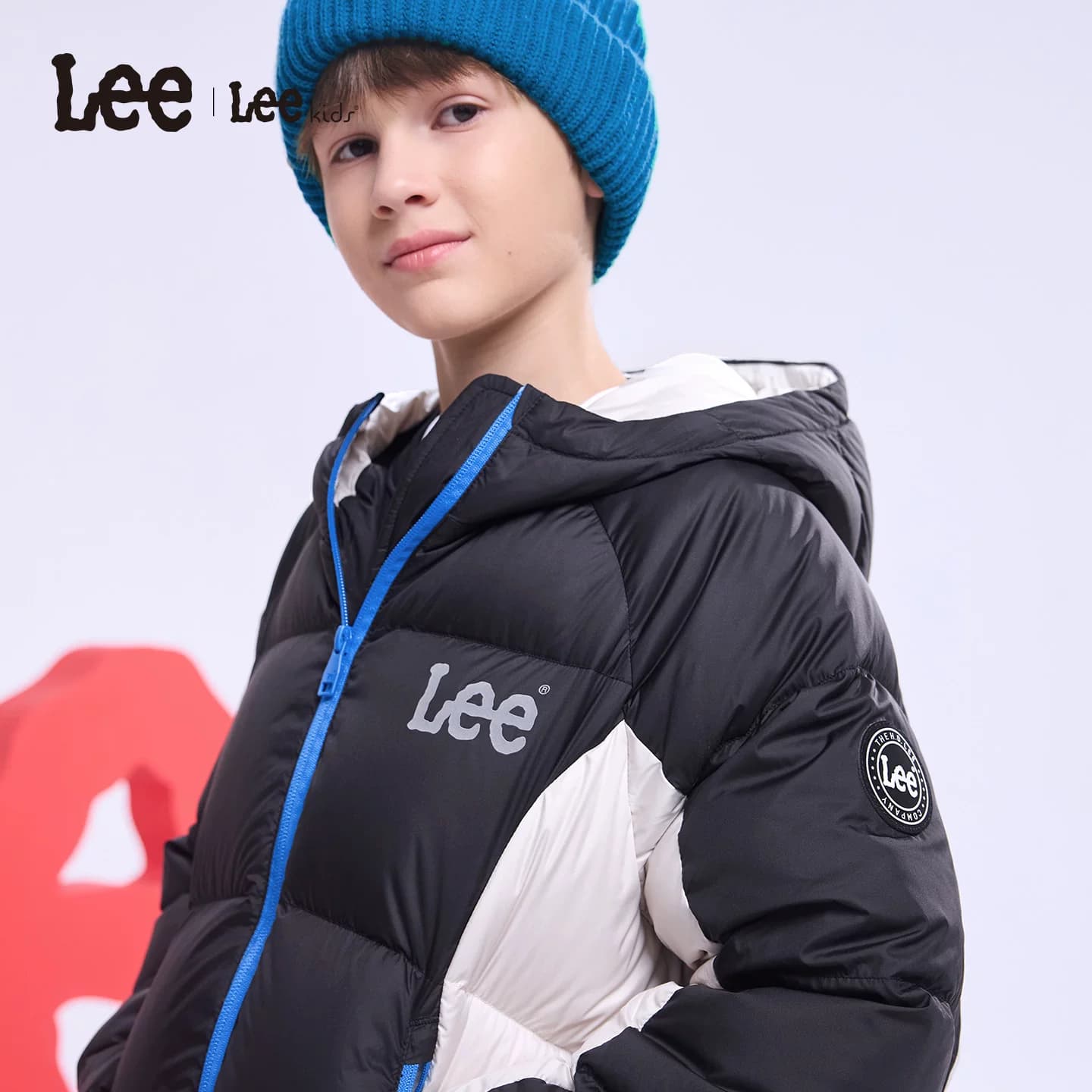 Lee kids儿童秋冬中加厚羽绒服防风保暖男女童装休闲宽松百搭外套 - 缩略图4