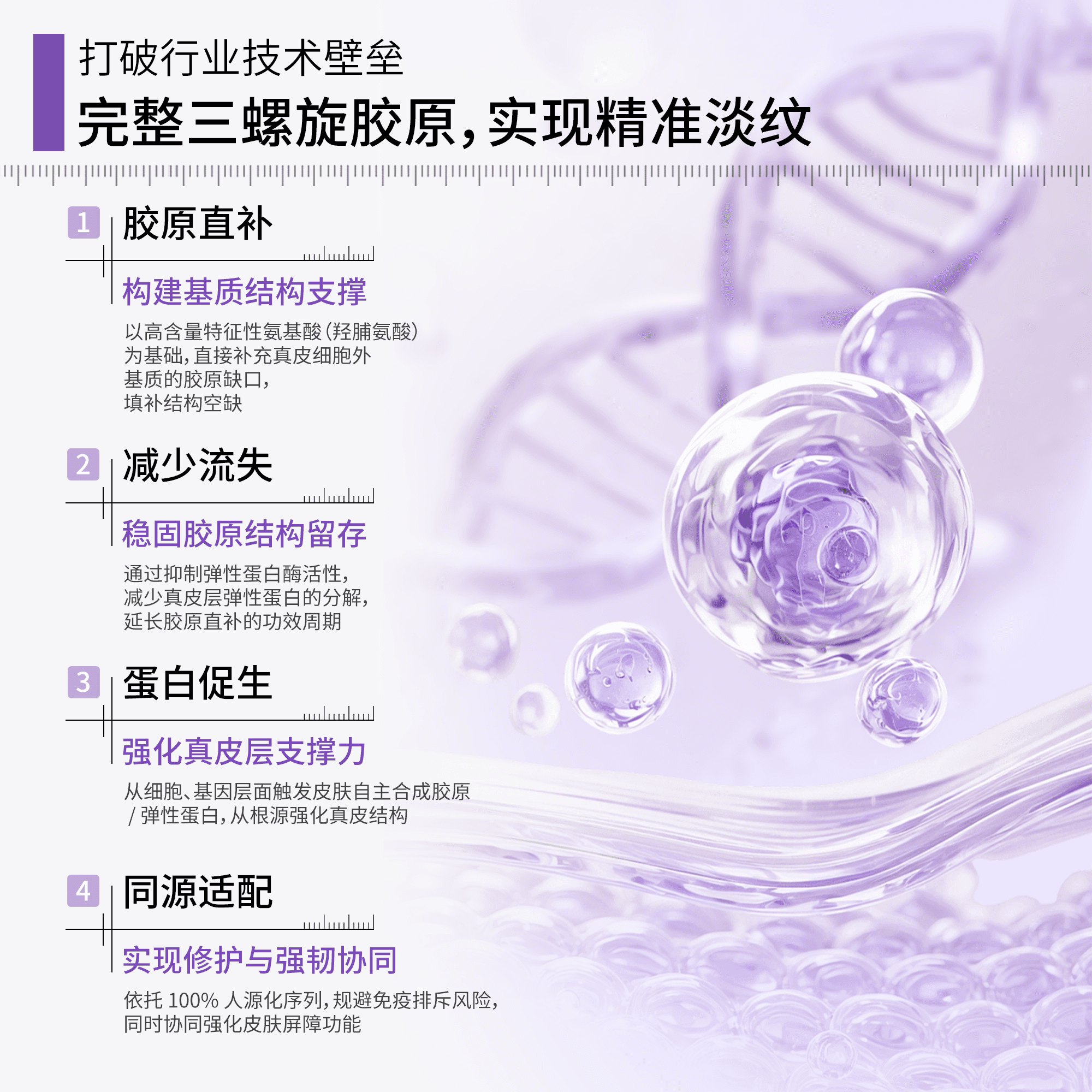 科润恒三螺旋胶原蛋白臻颜淡纹次抛精华液修护紧致淡纹舒缓敏感 - 缩略图2
