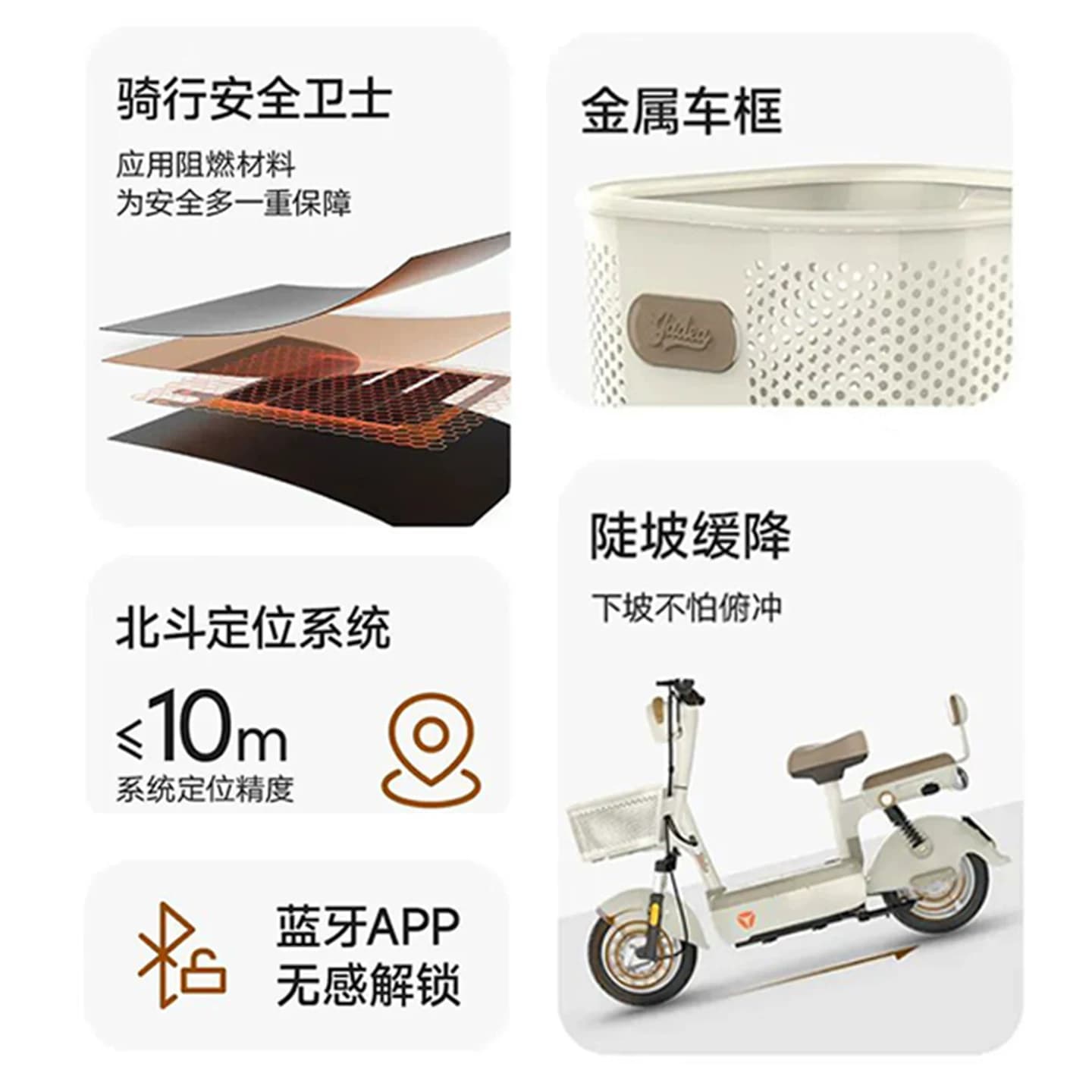 【王鹤棣推荐】雅迪电动车雅迪风采-G电动车铅酸电池48V21Ah智能 - 缩略图3