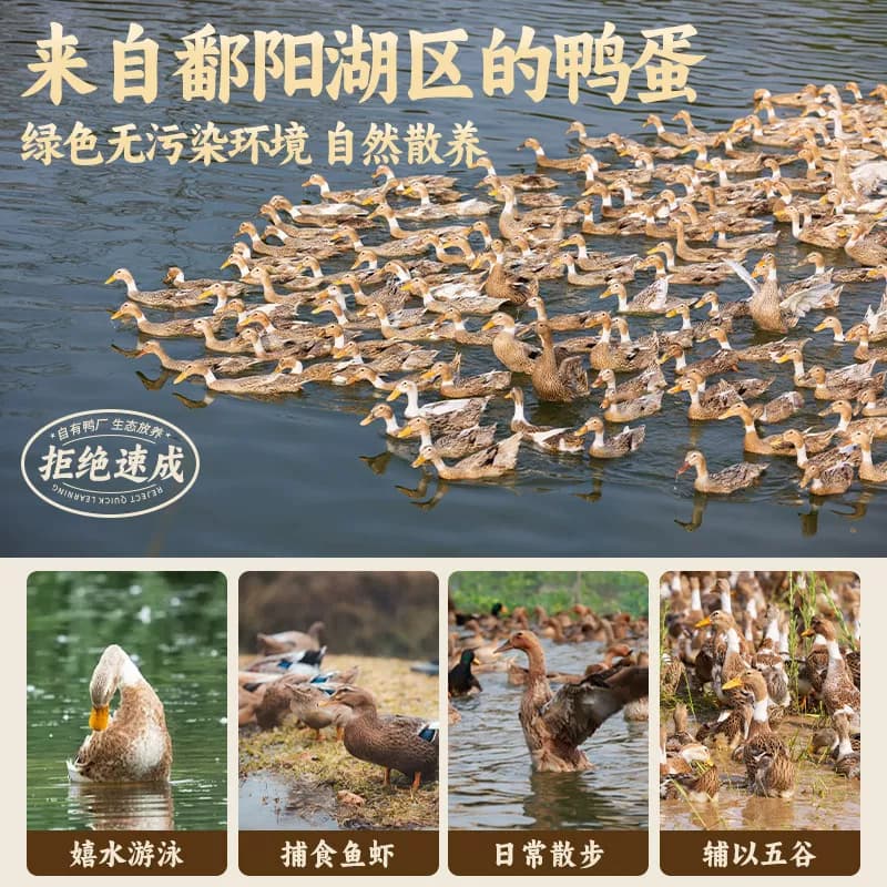 溢流香熟咸鸭蛋红泥腌制蛋黄沙软流油开袋即食咸淡适中端午节送礼 - 缩略图5