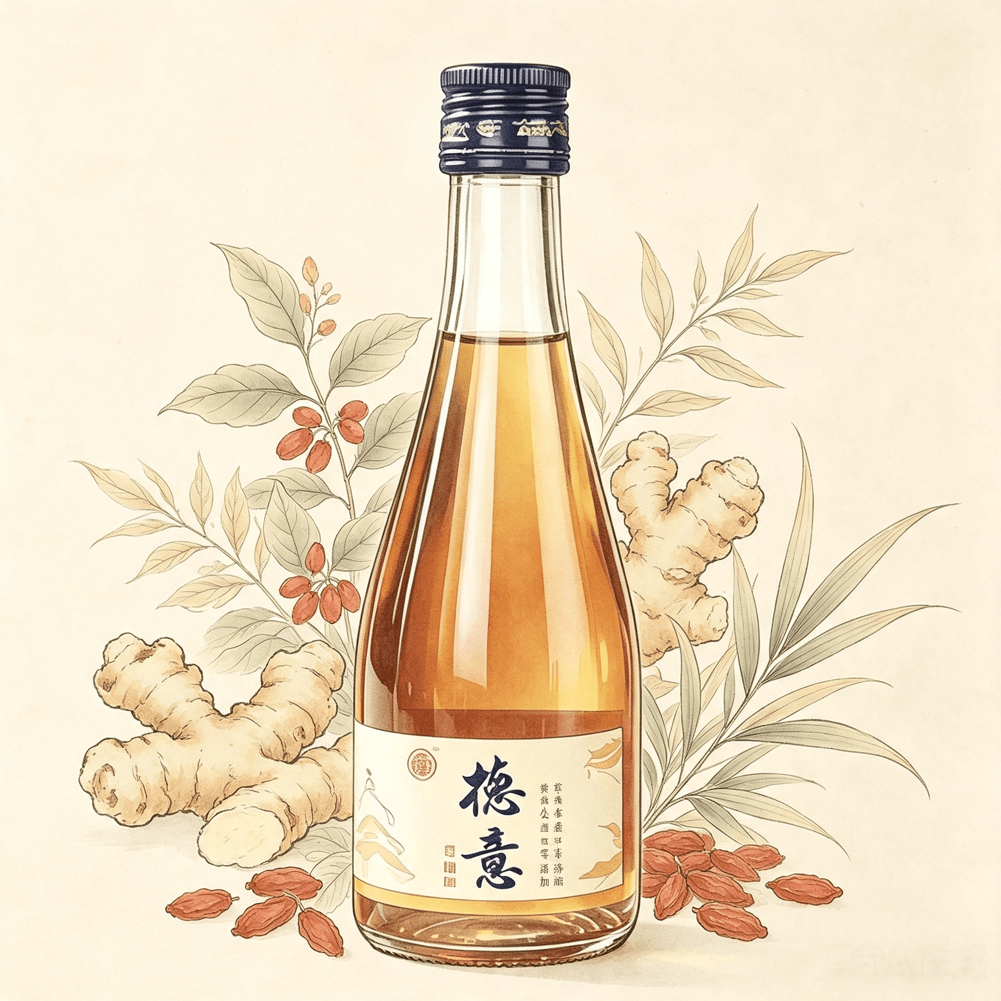 德意黄精酒零糖零添加38度125ml四瓶礼盒装送礼生日长辈聚会微醺 - 缩略图5