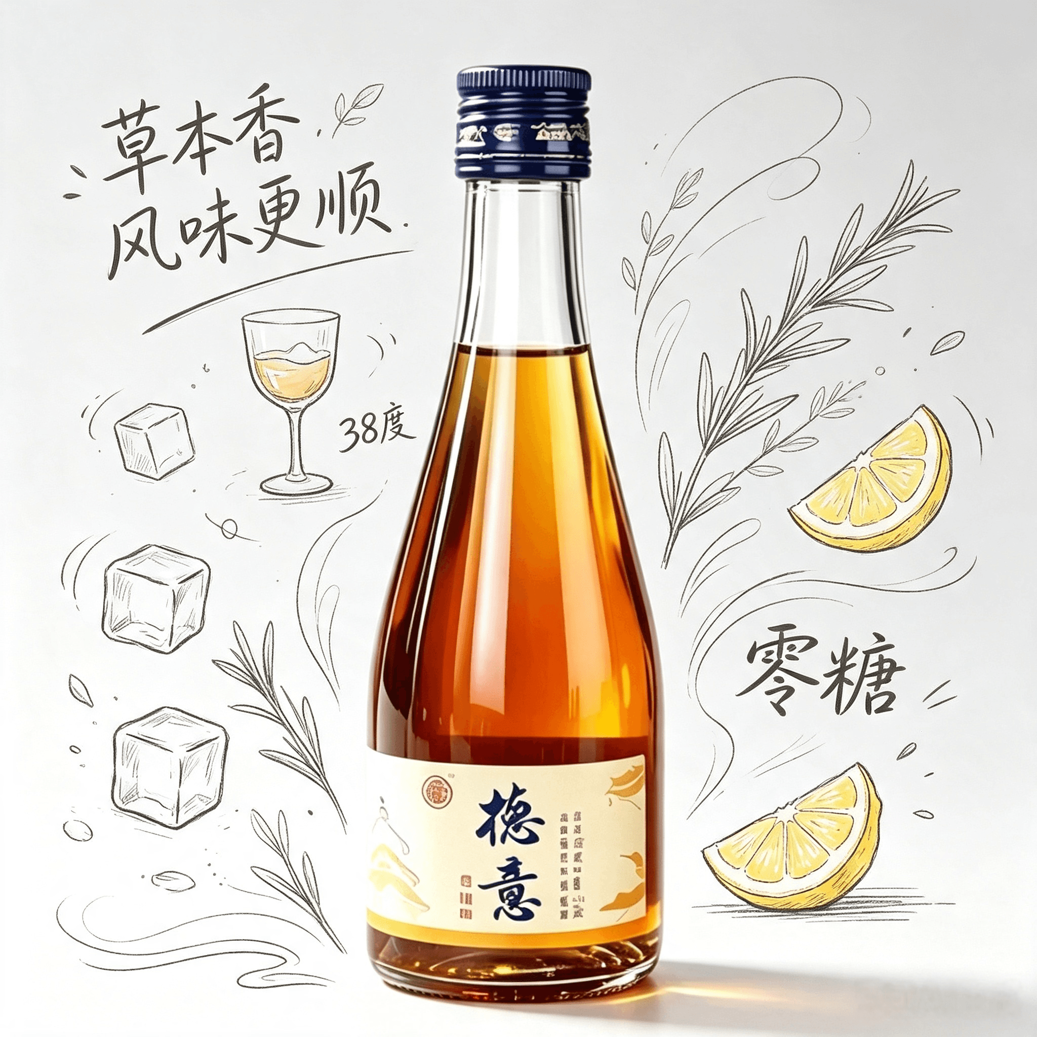 德意黄精酒125ml四瓶礼盒38度微醺低度送礼聚会长辈生日庆功露酒 - 缩略图5