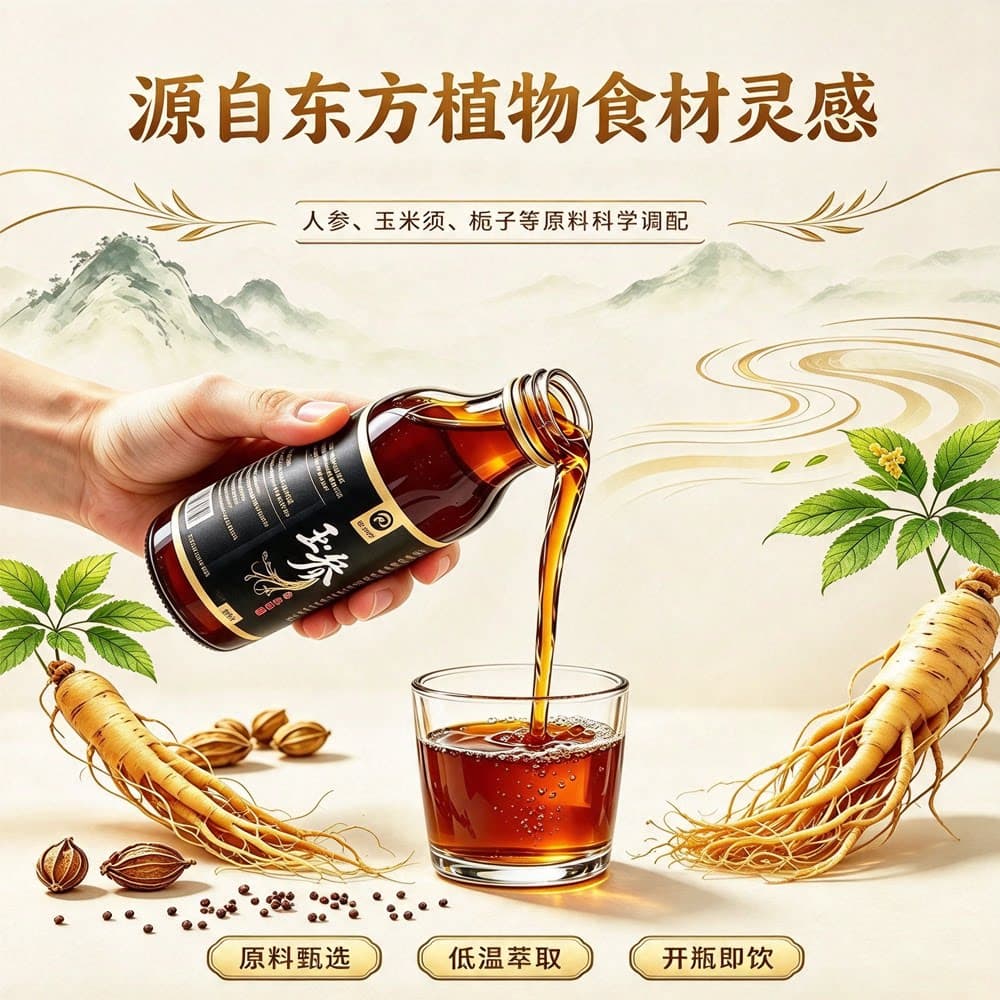 凉水滩玉参系列人参新鲜玉米须栀子清润天然植物饮料八瓶装长白山 - 缩略图2