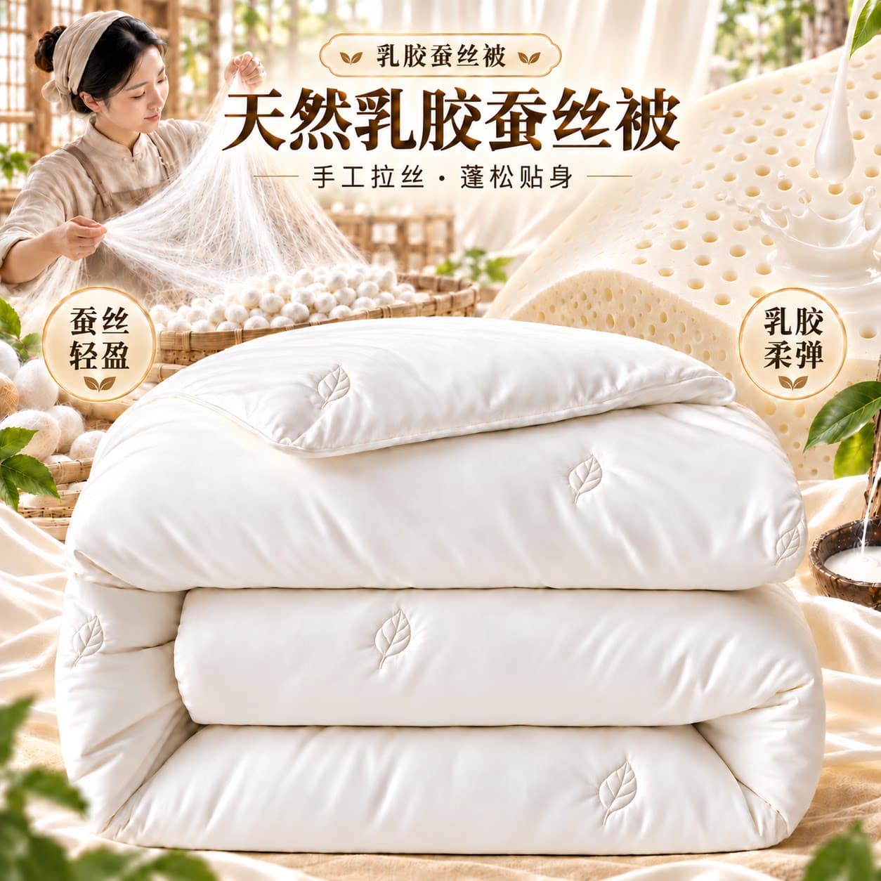 望来居A类加厚进口乳胶被芯丨春秋被加厚冬被蚕丝家用学生宿舍01 - 缩略图4