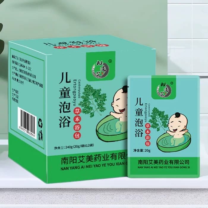 儿童泡澡药包宝宝婴幼儿洗澡泡浴药包小儿沐浴艾草泡脚中药包草本 - 缩略图4