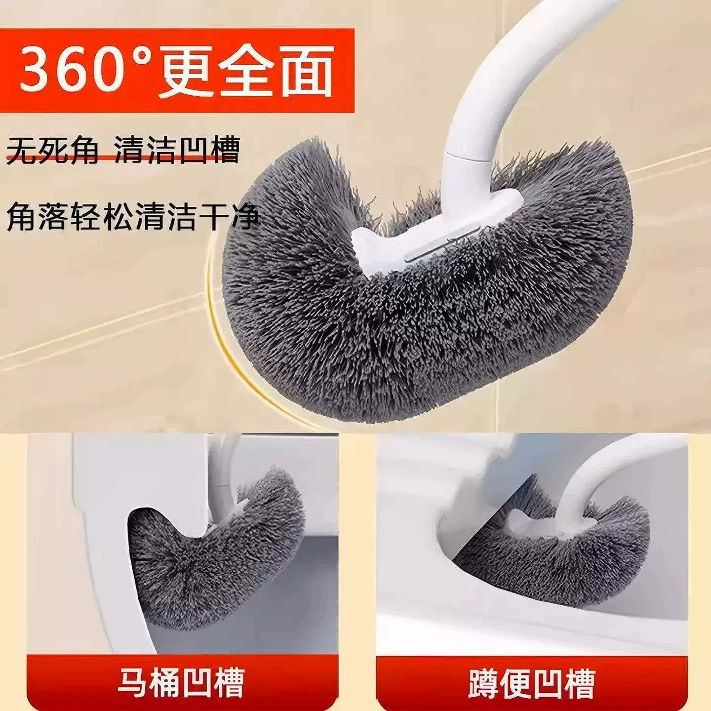 家用卫生间壁挂式马桶刷坐便软毛刷子清洁挂墙式洗厕所易清洁好物 - 缩略图3