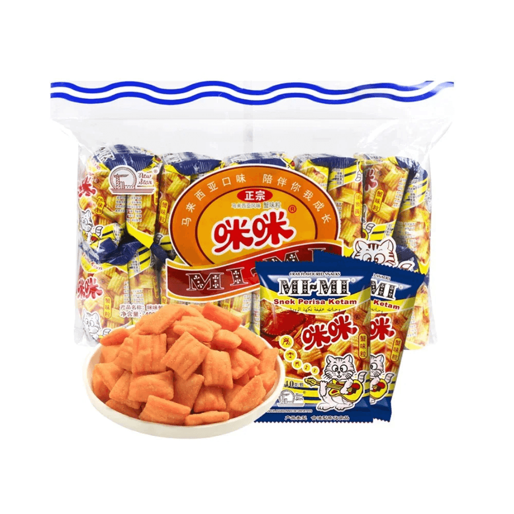 咪咪虾条正宗马来西亚风味40小包 8090后童年怀旧小卖部零食膨化 - 缩略图4