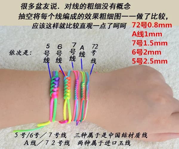 中国结线材5号6号7号手链本命儿童红绳子编织线绳diy手工吊坠挂绳 - 缩略图5
