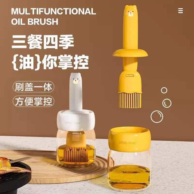 油刷子家用耐高温硅胶油刷带瓶厨房烙饼食品级烧烤烘焙一体油刷瓶 - 缩略图2