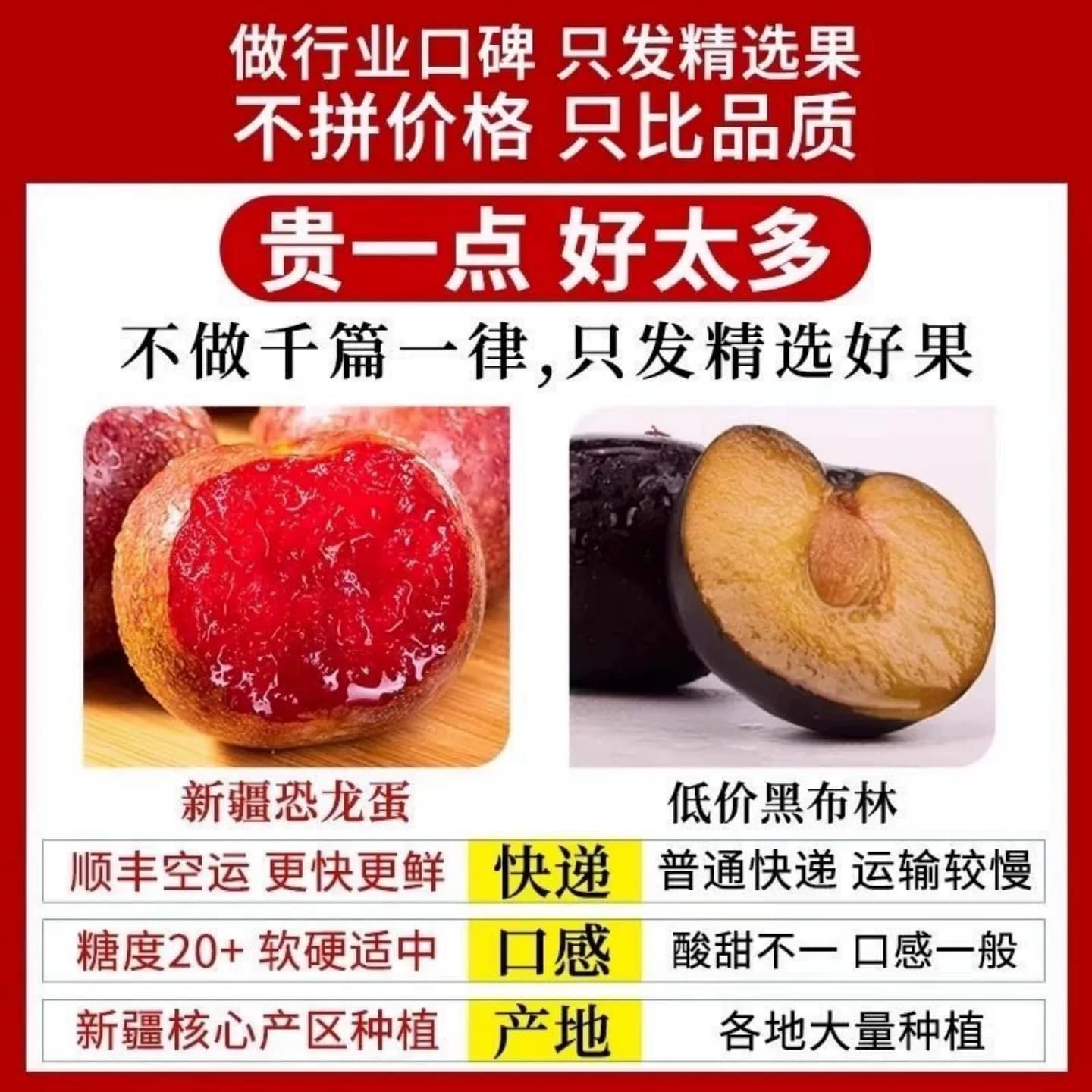 新疆恐龙蛋李子新鲜水果味帝杏李红布林李子孕妇当季整箱空运包邮 - 缩略图5