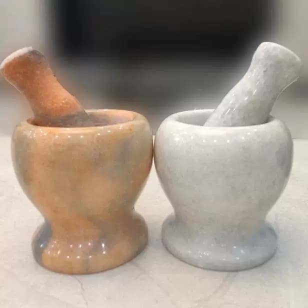 天然石头蒜臼子捣蒜器蒜蓉蒜泥器捣碎家用研磨擂钵石臼蒜臼手动砸 - 缩略图2