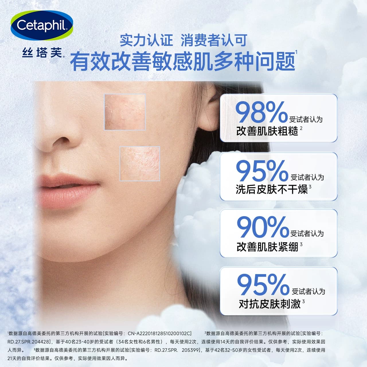丝塔芙cetaphil小云朵洁面乳氨基酸泡沫全肤质洗面奶温和适敏感肌 - 缩略图5