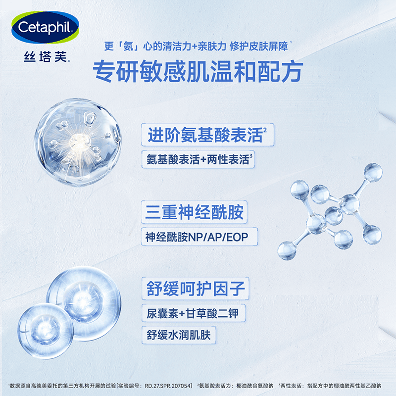 丝塔芙cetaphil小云朵洁面乳氨基酸泡沫全肤质洗面奶温和适敏感肌 - 缩略图3