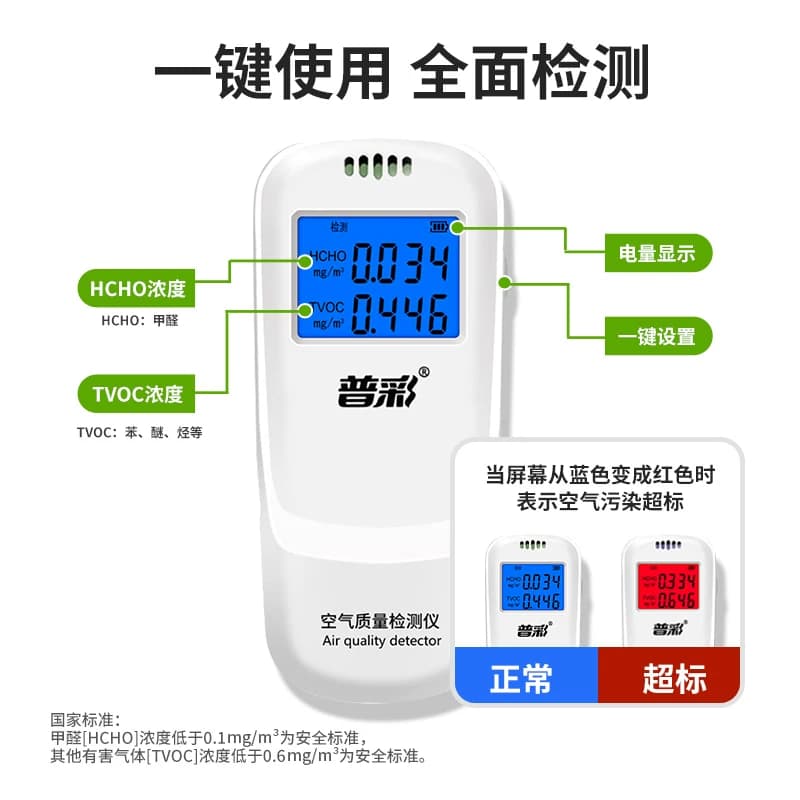 甲醛检测仪器高精度新房车测甲醛苯专业家用室内空气质量测试仪盒 - 缩略图4