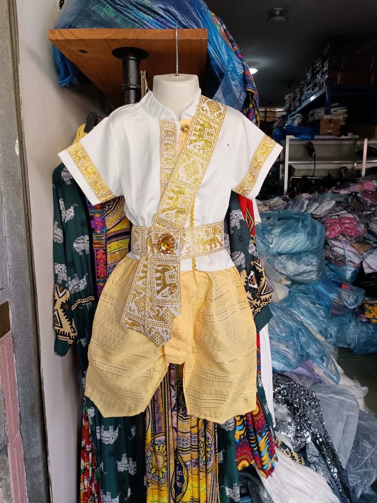 西双版纳夏季傣族男童套装泰式葫芦丝表演泼水节民族服饰旅游六一 - 缩略图3