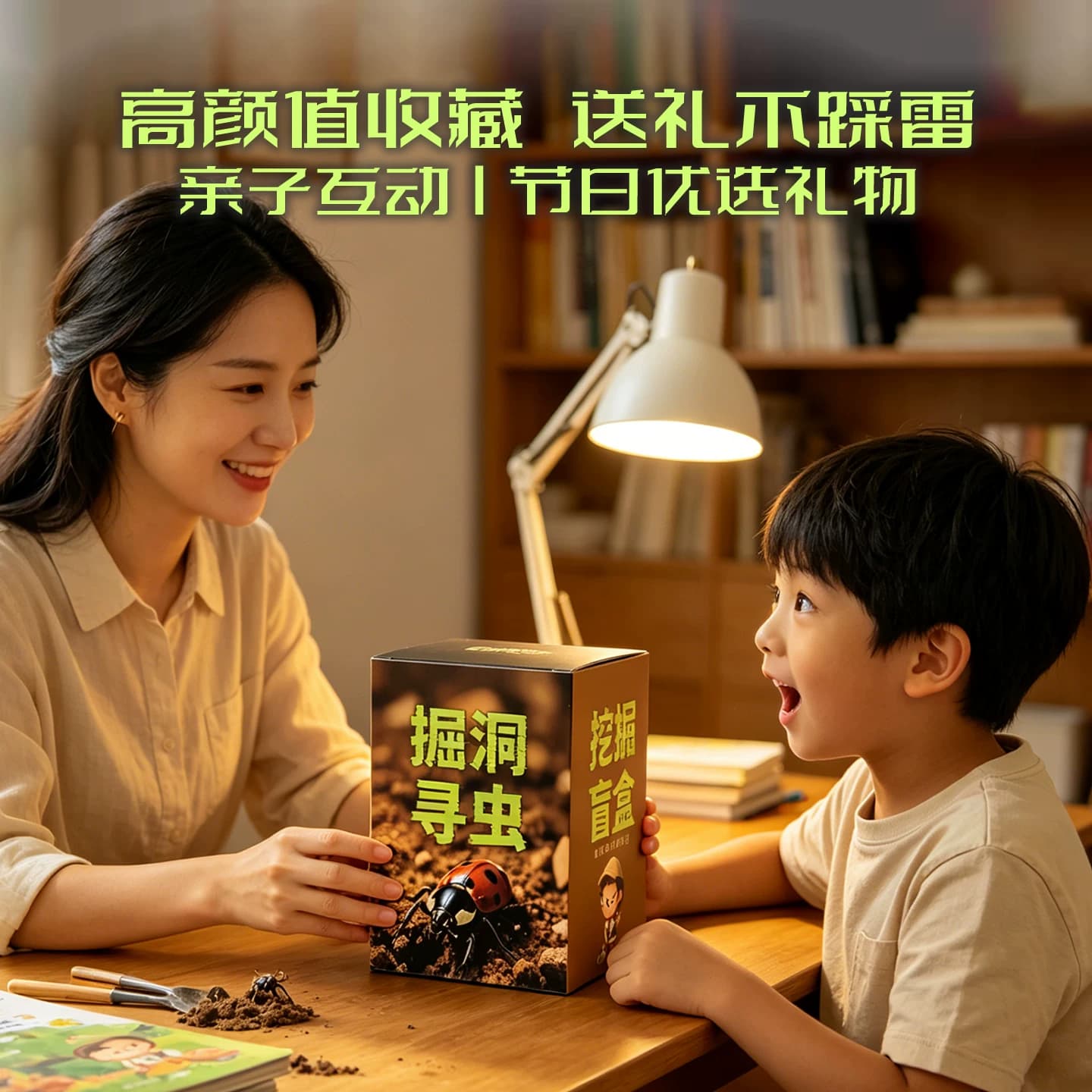 昆虫考古挖掘玩具儿童虫虫寻宝藏挖宝男孩女孩挖宝石昆虫考古盲盒 - 缩略图5