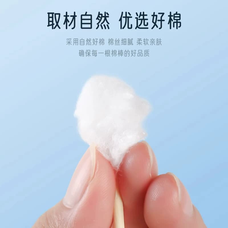 海氏海诺医用棉签家用掏耳批发一次性卫生医药消毒医疗棉棒无菌 - 缩略图2