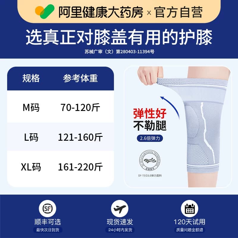 医用半月板护膝盖损伤男女士关节保暖中老年人运动防滑护套防寒腿 - 缩略图5