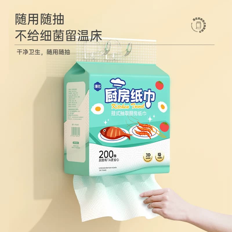 【李佳琦618生活节预售付定金】漫花大包厨房纸巾/厨房清洁湿巾 - 缩略图3