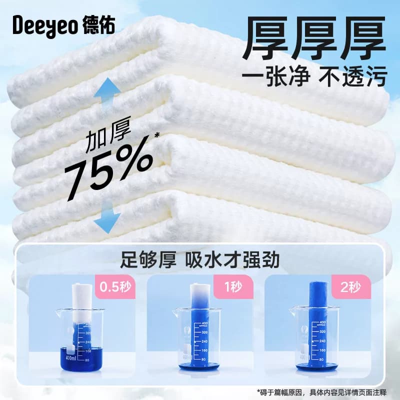 德佑婴儿绵柔巾便携式小包一次性洗脸巾卸妆旅行装非棉柔巾 - 缩略图2