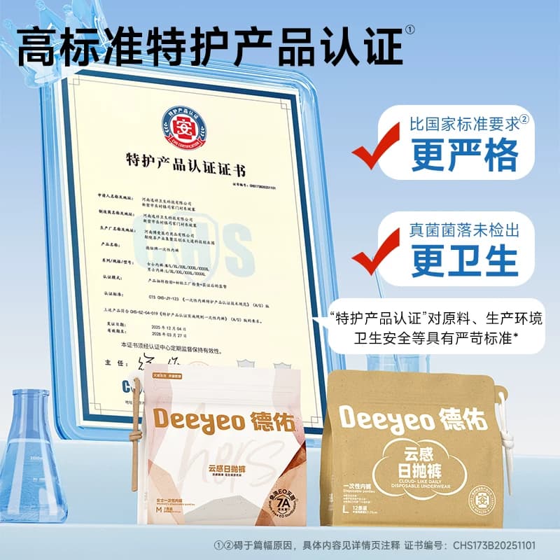 德佑优可丝一次性内裤女款出差旅行月子产妇男士内裤独立包装女士 - 缩略图2