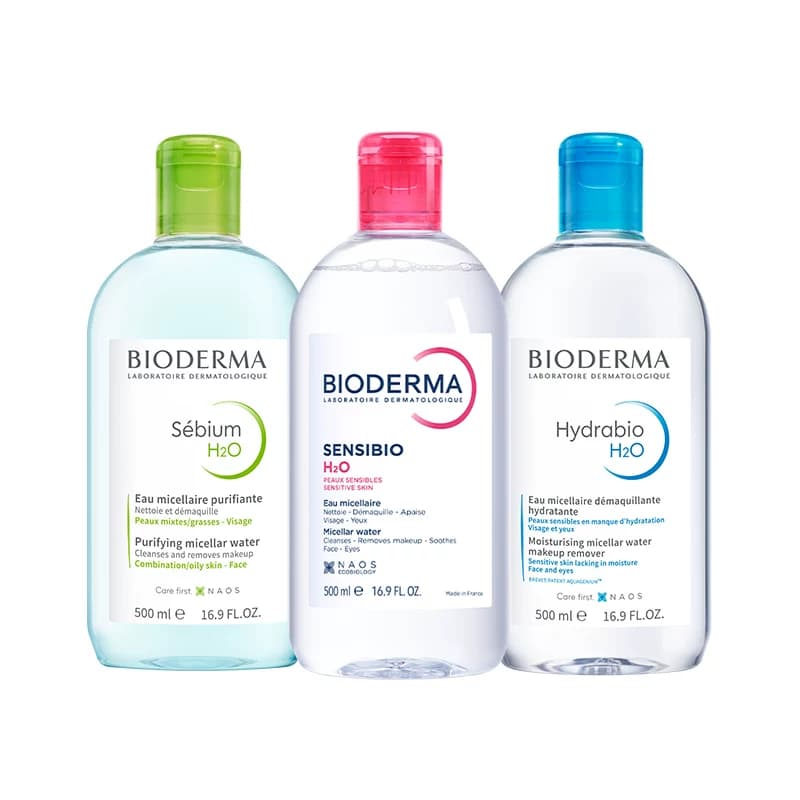 法国Bioderma贝德玛卸妆水 粉水温和深层清洁舒妍多效洁肤液*2瓶 - 缩略图2