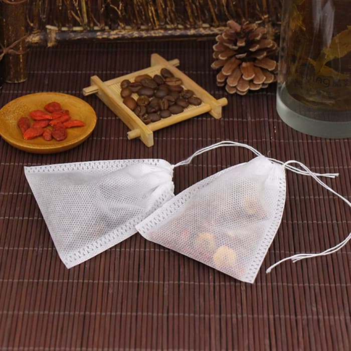 100个无纺布中药袋泡茶袋茶包袋煲鱼袋卤料调料过滤袋隔渣一次性 - 缩略图5