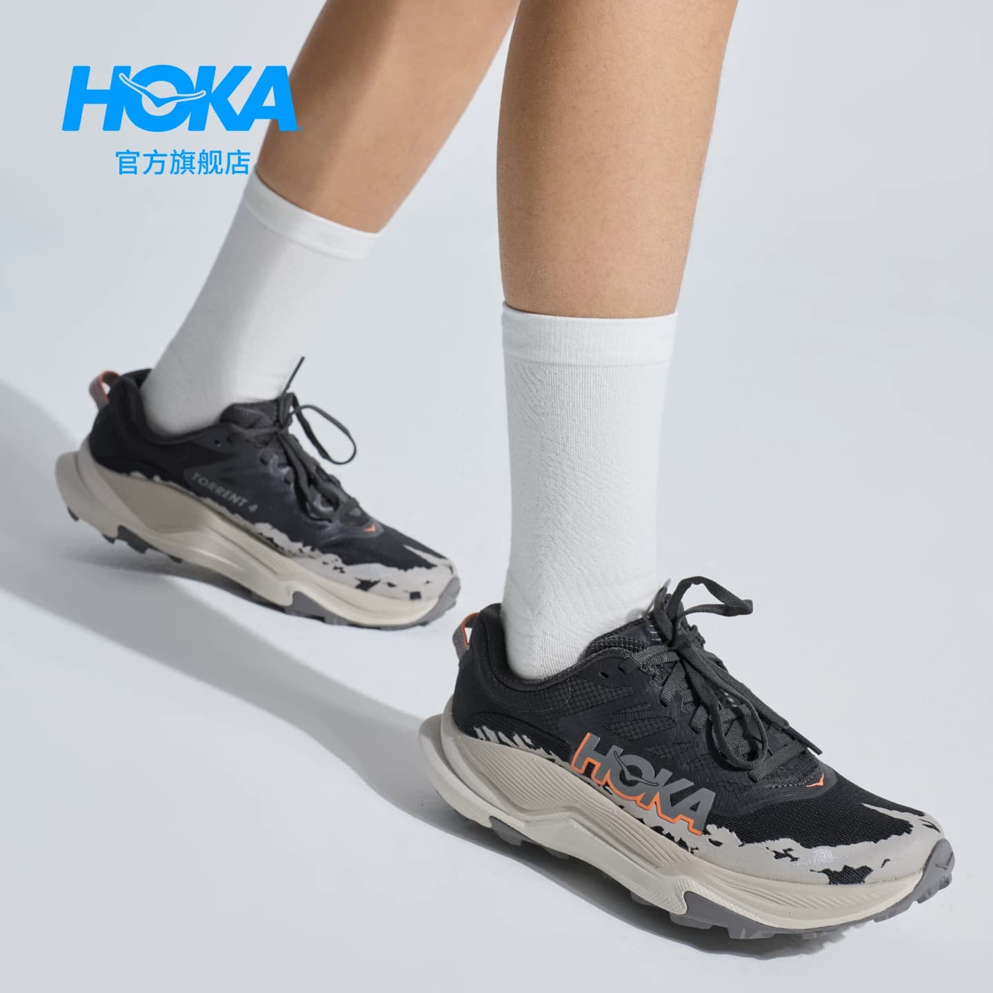 HOKA男女款夏季托伦特4越野跑步鞋TORRENT 4透气竞速耐磨轻便 - 缩略图5