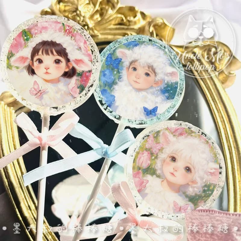 可爱羊宝宝棒棒糖备孕试管年会棒棒糖礼物可定制创意网红儿童糖果 - 缩略图2