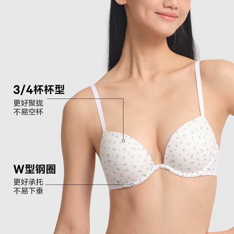 维密PINK小胸聚拢显大美背圆盘胸外扩无痕文胸内衣女夏1690/2805 - 缩略图5