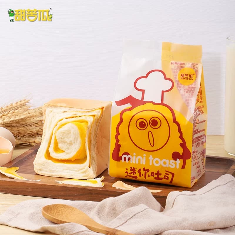 甜苦瓜 豆乳咸蛋黄纯奶吐司面包奶香夹心手工营养早餐休闲零食品 - 缩略图2