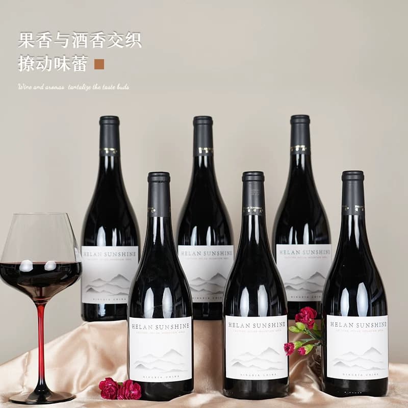 柏阁【贺兰阳光】精选半甜型红葡萄酒 清爽细腻日常 13%VOL葡萄酒 - 缩略图3