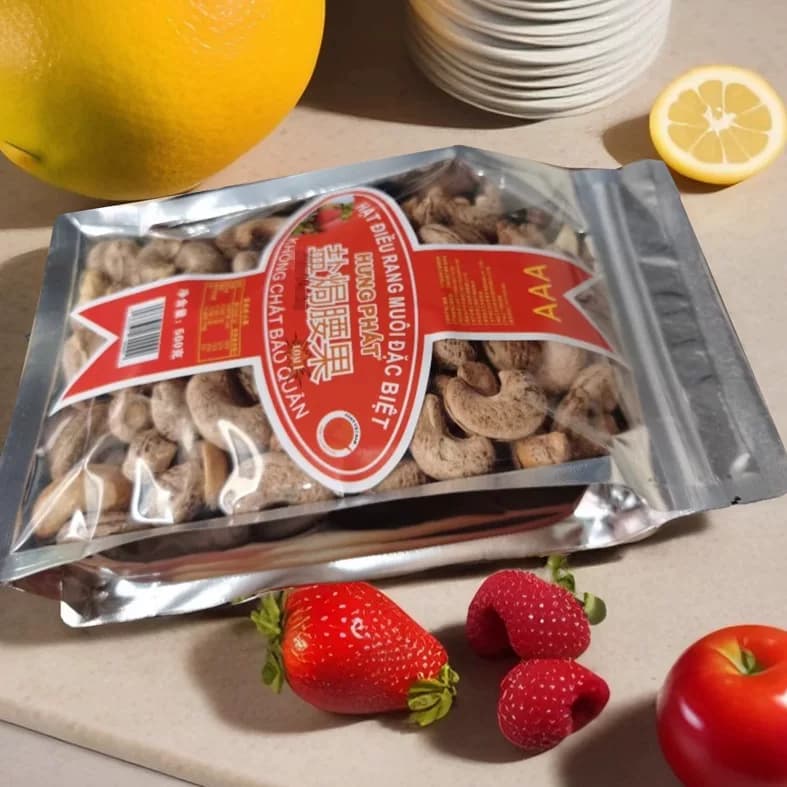 足称越南腰果炭烧盐焗带皮进口腰果 500克 坚果干果特产零食 包邮 - 缩略图2