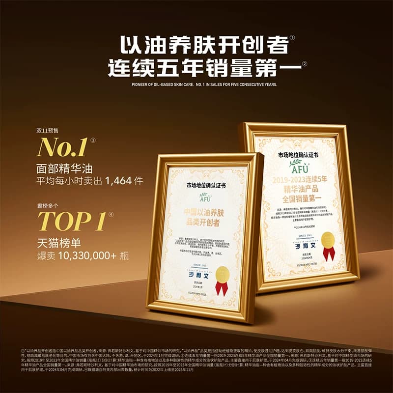 【王楚然同款】阿芙11籽精华油新升级面部精油干皮抗皱精华护肤油 - 缩略图5